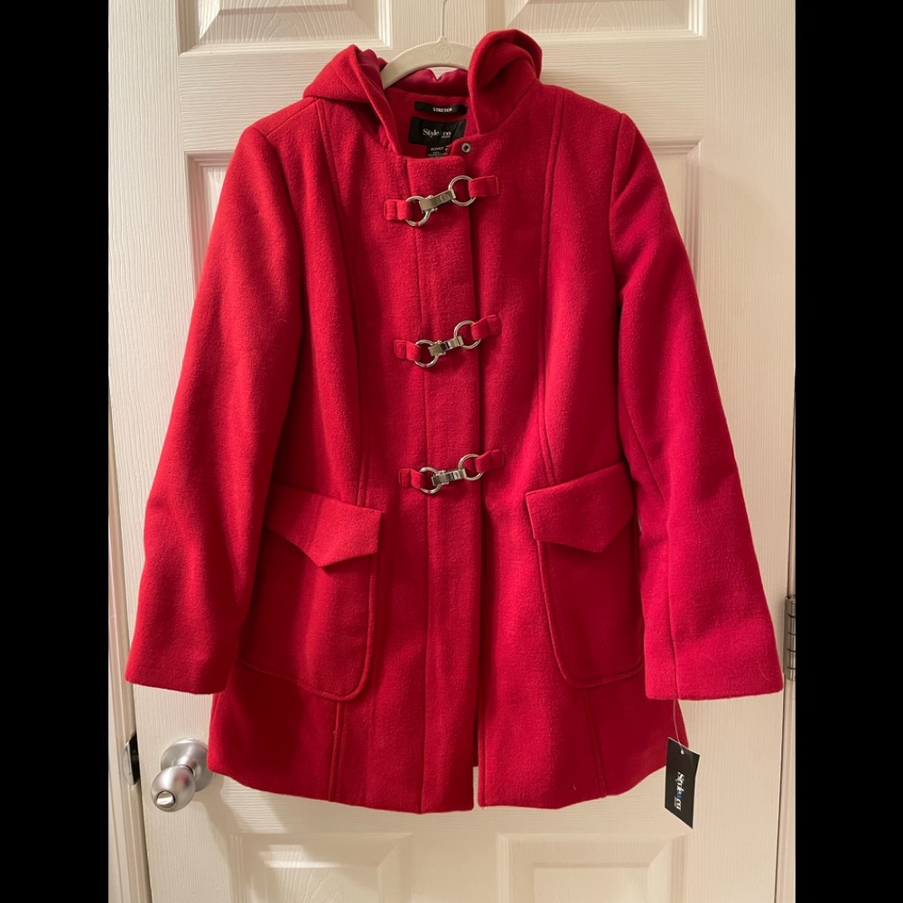 Red Winter Coat - Petite